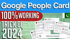 How to create your Google People card | Add Me To Search 2024 ...