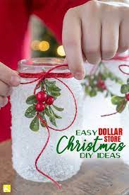 15 Dollar Store Christmas Diy Projects Anyone Can Do Dollar Store Christmas Diy Easy Christmas Diy Christmas Projects Diy