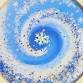 Snowy Swirl Resin Tray!