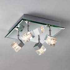 John Lewis Cornell 4 Light Bathroom Ceiling Plate Ceiling Lights Bathroom Ceiling Light Modern Bathroom Vanity Lighting