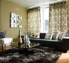 Living Room Design With Black Leather Sofa