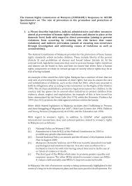 Young person's employment written consent of signature: Https Www Ohchr Org Documents Issues Intlaw Preventionstudy Nhri Human Rights Commission Malaysia Pdf