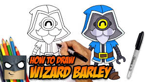 Idk what else to draw. How To Draw Brawl Stars Wizard Barley Step By Step Youtube