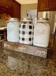 Black And White Canisters Set Black And White Gingham Buffalo Plaid Canister Set Primitive Bathrooms Canister Sets Peach Bathroom