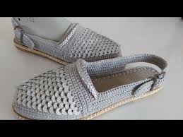 Pullu Babet Yapimi Espadril Bantli Babet Modeli Orgu Ayakkabi Modelleri Shoes Model Ayse Varol Youtube Babetler Ayakkabilar Orgu
