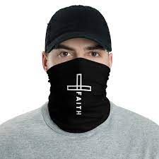 Cross Faith Cloth Mask Neck Gaiter Eternalchristiantees Scarf Headband Neck Gaiter Gaiters