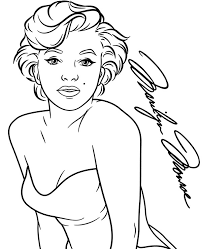 Find out more singers on printablecoloringpages.org. Marilyn Monroe Coloring Page To Print Or Download Pop Star Coloring Home