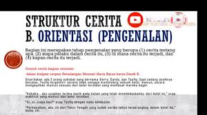 .i , maka diperlukan orientasi bagi petugas baru b. Struktur Cerpen Abstrak Orientasi Komplikasi Evaluasi Resolusi Koda Cute766