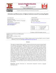 It also reviews the fundamentals of essay writing and advises on writing for the regents exam. Pdf Attitudes And Motivation Of Afghan Students Toward Learning English