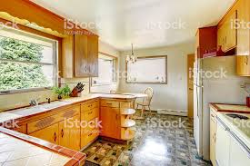 rustic storage cabinets stock photo