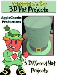 3d Saint Patrick S Day Hat Projects Grades 1 5 Math And Language Arts Special Education Elementary Middle School Writing Fun Language Arts