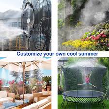 Buy Misting Cooling System Pre Assembled Misting Kit 33ft 10m Misting Line 10 Brass Mist Nozzles A Brass Adapter 3 4 Outdoor Mister For Patio Garden Greenhouse Trampoline Sprinkle 33ft Online In Vietnam B08dtz2w9q
