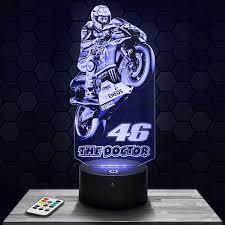 The official valentino rossi caps are undoubtedly the garment most sought after by true vr46 fans. Valentino Rossi 46 3d Led Lamp With A Base Of Your Choice Pictyourlamp