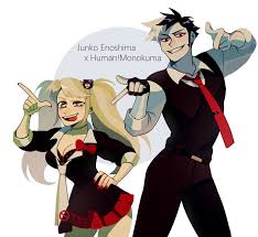 Junko Enoshima X Human Monokuma By Kavaikote On Deviantart Danganronpa Funny Human Monokuma Danganronpa Junko