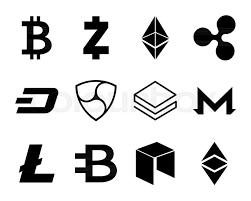 You can download in.ai,.eps,.cdr,.svg,.png formats. Cryptocurrency Logo Set Bitcoin Stock Vector Colourbox