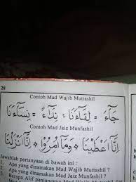 Mad muttasil means connected or related. Tuliskan Dua Contoh Mad Wajib Muttashil Brainly Co Id