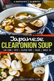 Japanese Clear Onion Soup Recipe Low Calorie Soup Onion Soup Recipes Japanese Clear Onion Soup Recipe