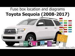 Toyota corolla 2009 2012 fuse box diagram auto genius. Fuse Box Location And Diagrams Toyota Sequoia 2008 2017 Youtube