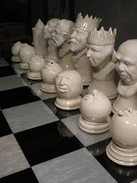 If You Enjoy Things That Are Awesome You Must See This Chess Set Cube Breaker Medieval Chess Medieval Chess Set Chess Set Hand crafted and hand painted doesn't begin to describe the labor intensive process required to make a set of this quality.