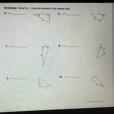 Round to the nearest tenth. Unit 8 Triangles Trigonometry Quiz 8 2 Trigonometry