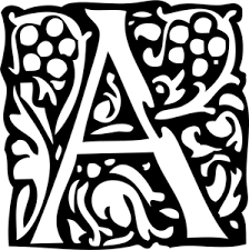 8.3 membuat sketsa sebagai alat bantu. Initial Letter A Public Domain Vectors