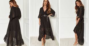 Black Plunge Maxi Dress By Bella And Blue In 2019 Me