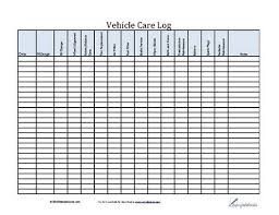 Vehicle Care Log Vehicle Maintenance Log Vehicle Care Car Maintenance