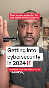 Getting into cybersecurity in 2024‼️  #cyber#comptiacertification#comptiacerts#securityplusitcerts#cybersecurity#securityengineer#cloudarchitect#awscloud#aws#azure#azurecloud#ittechnician#blackmenintec...