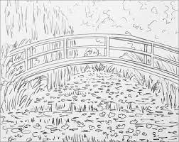 Various themes (50+), artists, difficulty levels. Stone Bridge Coloring Page Coloringbay
