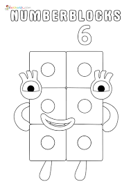 Dot to dot to 100 coloring pages for kids connect the dots. Numberblocks Coloring Pages All Main Characters Free Printable