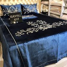 Musterimizin Istegi Uzerine Calistigimiz Lercivert Renk Yatak Ortumuz Fiyat Siparis Ve Tum Sorularini Icin Yatak Ortuleri Yatak Yatak Odasi Nevresim Takimlari