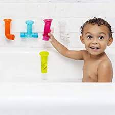 Baby bath toys can really help make bath time more bearable if your baby just isn't into it. Amazon Com Boon Building Bath Pipes Toy Set 5 Blue Baby