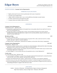 Customer service representative resume example. Resume Examples For Customer Service