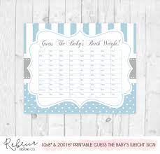 Check out our guess baby weight selection for the very best in unique or custom, handmade pieces from our party games shops. Guess The Baby S Weight Baby Shower Game Guessing Game Baby Shower Game Baby Guesses Baby Predictions Printable Game Guess The Weight