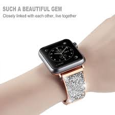 Apple Watch Series 5 4 3 2 Band Rose Gold Silver Or Black Luxury Watchbands Stainless Steel Bracelet Strap 38mm 40mm 42mm 44mm Apple Watch Bands Women Apple Watch Bands Fashion