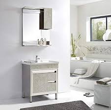 Often constructed into the vanity, the usage of the same material for a consistent appearance, open. Buy Fuao Jaze Floor Mounted Designer Art Bathroom Vanity With Cabinet Shelf Mirror Amp Wash Basin Features Price Reviews Online In India Justdial