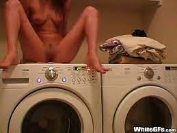 Housewife masturbates in the laundry room. Laundry Room Hotntubes Porn