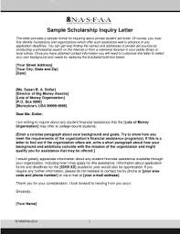 Here is a sample application letter for a scholarship. Scholarship Inquiry Letter Fill Online Printable Fillable Blank Pdffiller