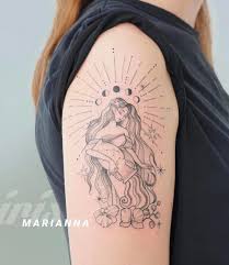 The aquarius is the eleventh astrological sign that's in the zodiac and the word originates from the greek language. The Most Mesmerizing Aquarius Tattoos To Honor Your Zodiac Sign Fashionisers C In 2021 Aquarius Tattoo Goddess Tattoo Tattoos