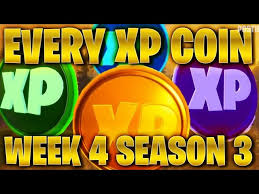 In this fortnite season 4 week 3 xp coin xp coins work just like the weapons on the map, as they are scattered throughout the map and the color of each coin shows how rare it is. Fortnite Week 4 Xp Coins Locations