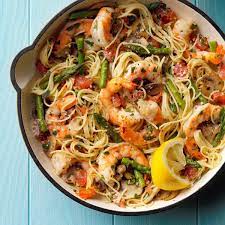 Asparagus N Shrimp With Angel Hair Recipe Recipes Cooking Recipes Asparagus Pasta
