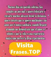 Feliz Cumpleanos Sobrina Frases Mensajes Felicitaciones