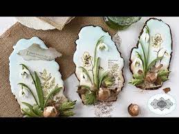 New Cookie Video Spring Snowdrop Cookies The Flowers Are Constructed Entirely Of Individually Piped And A Royal Icing Transfers Flower Cookies Fancy Cookies