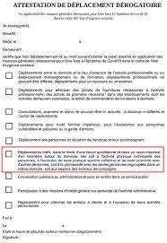 Si votre déplacement est indispensable, vous devez compléter en français une attestation de déplacement. Attestation De Deplacement Durant Le Confinement