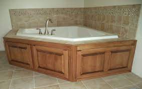 Maybe you would like to learn more about one of these? Whirlpool Tub With Wood Surround Panels 13 93m Corner Jacuzzi Tub Corner Tub Bathrooms Remodel