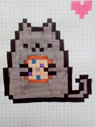Pixel Art Donut Cat
