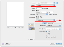 Visit brother homepage driver id Change The Printer Driver Settings Windows Macos Brother