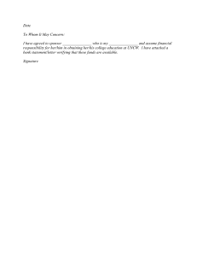 Model Bank Letter Date To Whom It May Concern