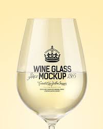 Download White Wine Glass Mockup In Cup Bowl Mockups On Yellow Images Object Mockups PSD Mockup Templates