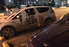 In a single day, and officials expect another 70 to come Cbc Kamloops Vehicle Targeted By Vandals Hit With Fake News Graffiti Tag Kamloops News Castanetkamloops Net